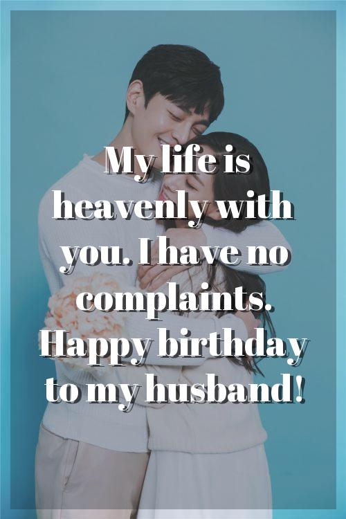 birthday slogan for husband